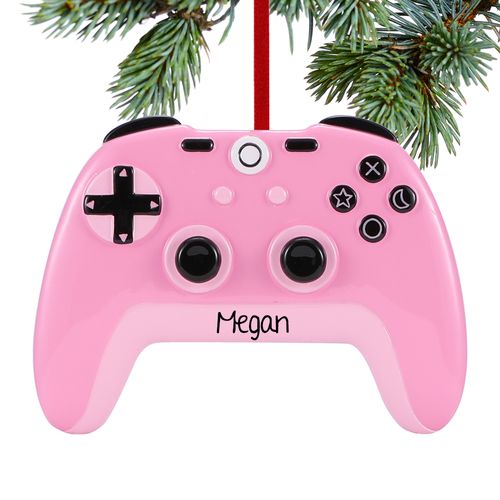 Pink X-Box Controller Holiday Ornament