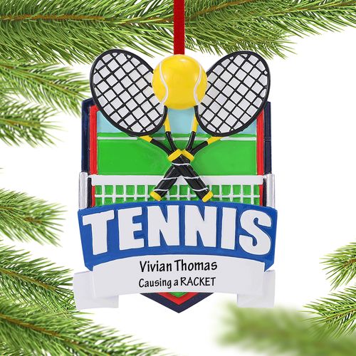 Tennis Holiday Ornament