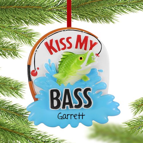 Kiss My Bass Holiday Ornament