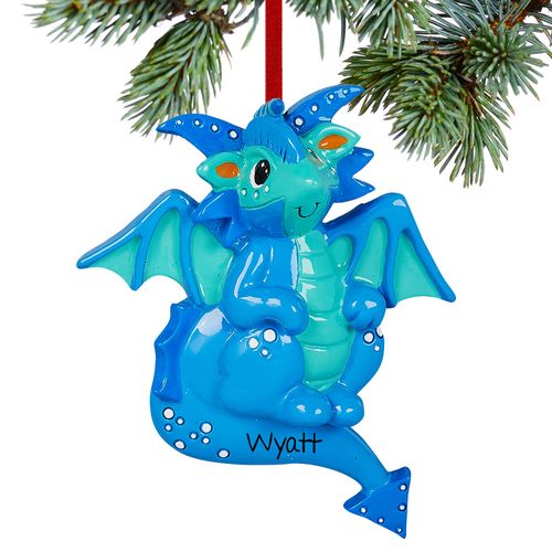 Personalized Dragon Holiday Ornament
