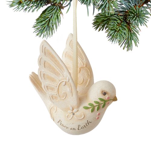 Peace On Earth Dove Holiday Ornament