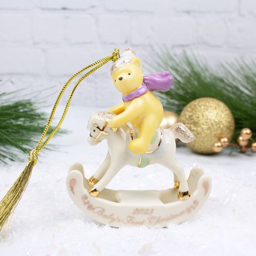 Lenox Winnie The Pooh Baby's First Christmas 2023 Holiday Ornament