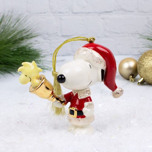 Lenox Peanuts Snoopy Ringing Bell Holiday Ornament