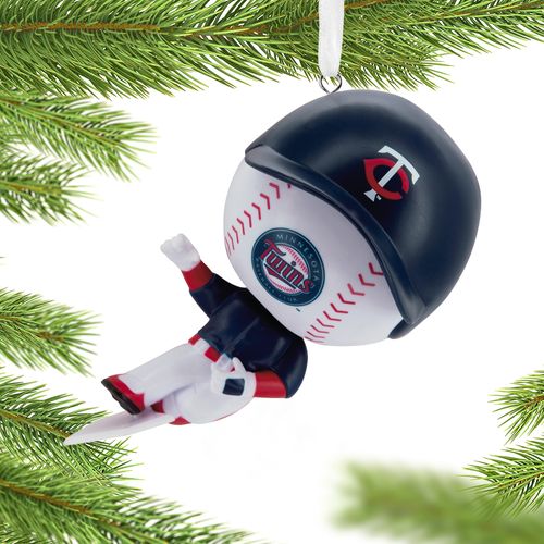 MLB Bouncing Buddy Sliding Minnesota Twins Holiday Ornament