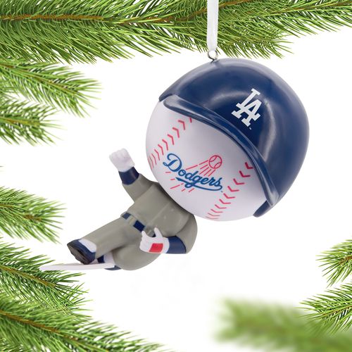 MLB Bouncing Buddy Sliding Los Angeles Dodgers Holiday Ornament