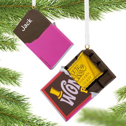 Hallmark Charlie And The Chocolate Factory Bar & Gold Ticket Holiday Ornament