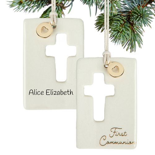 Personalized First Communion Token Holiday Ornament