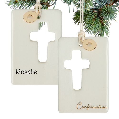 Personalized Confirmation Token Holiday Ornament