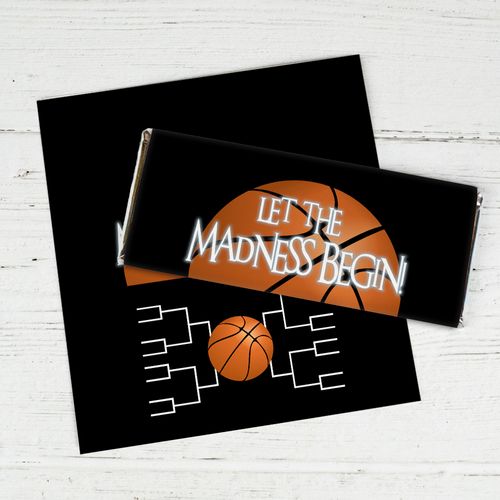 Let The Madness Begin Basketball Chocolate Bar Wrappers