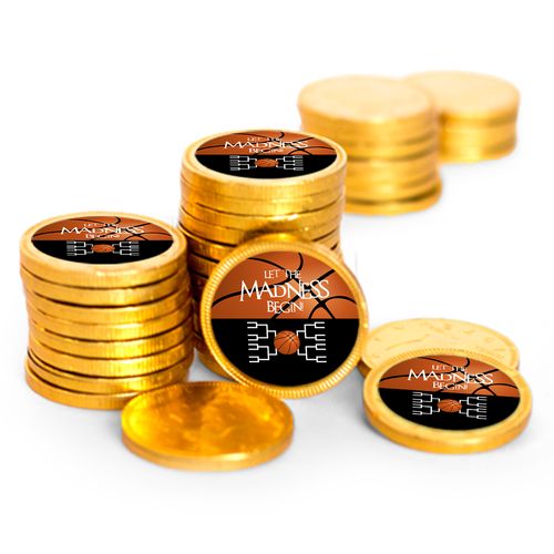 Let The Madness Begin Basketball Chocolate Coins (84 Pack)