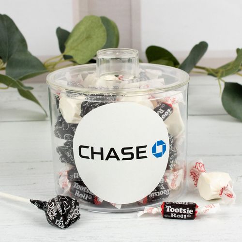 Personalized Add Your Logo Candy Mix Canister Gift