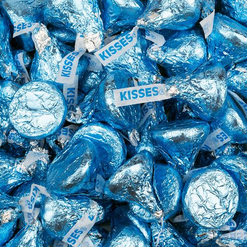 Hershey's Kisses Light Blue Foil Candy