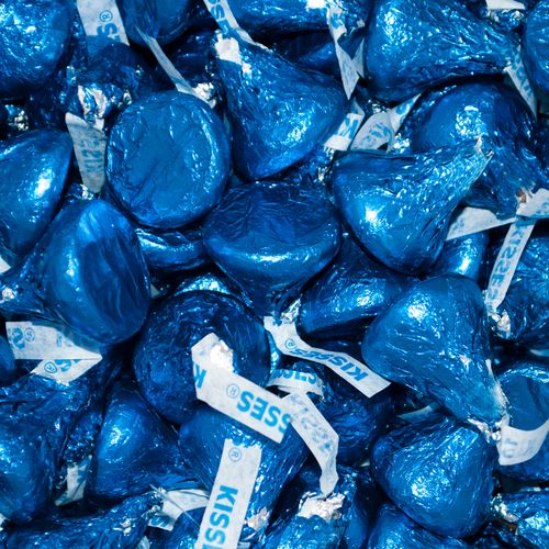 Hershey's Kisses Dark Blue Foil Candy
