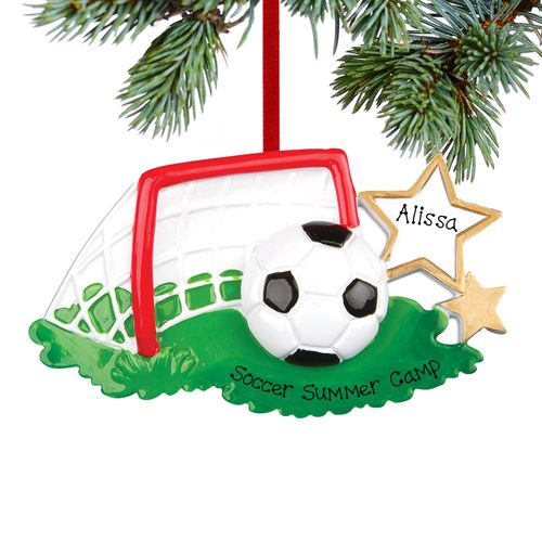 Personalized Soccer Camp Holiday Ornament