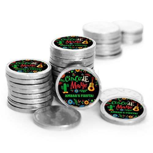 Personalized Cinco de Mayo Icons Chocolate Coins (84 Pack)