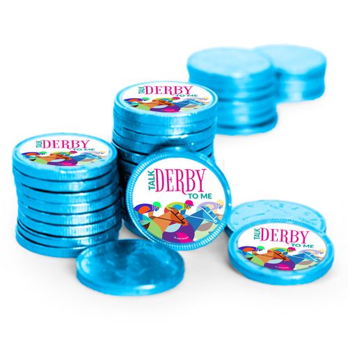 Personalized Talk Derby To Me Chocolate Coins (84 Pack)