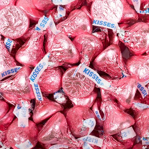 Hershey's Kisses Pink Foil Candy