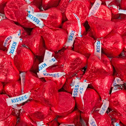Hershey's Kisses Red Foil Candy