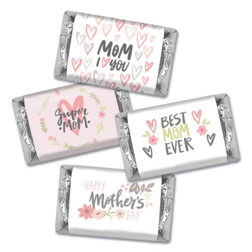 Wrapped Hershey's Miniatures Candy for Mother's Day