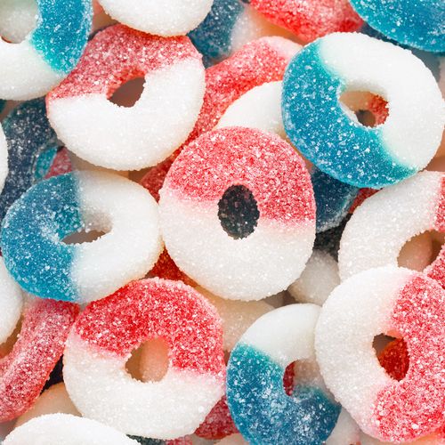 Freedom Gummi Rings - Red, White, and Blue