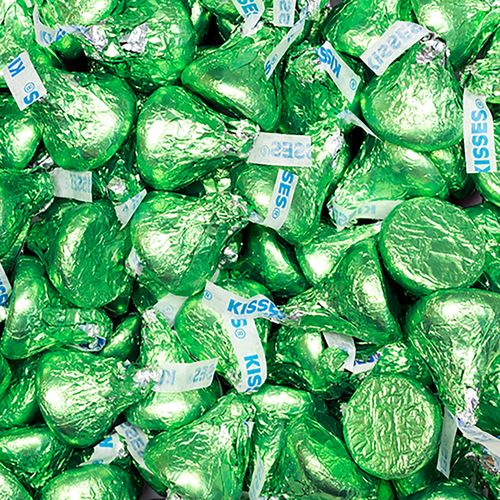 Hershey's Kisses Kiwi Green Foil Candy