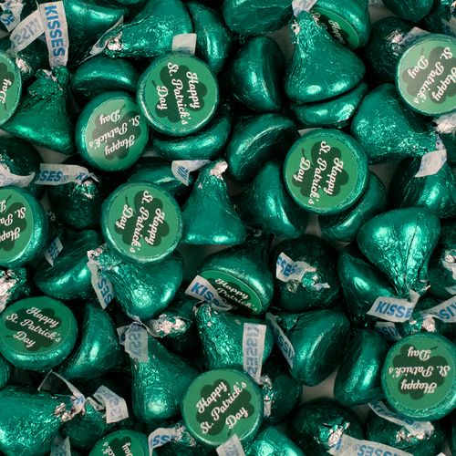 St. Patrick's Day Hershey's Kisses Candy - Assembled 100 Pack