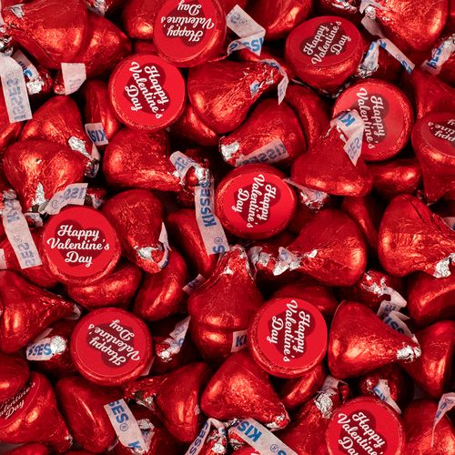 Valentine's Day Hershey's Kisses Candy - Assembled 75 Pack