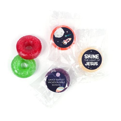 Personalized Shine The Light of Jesus Life Saver 5 Flavor Hard Candy