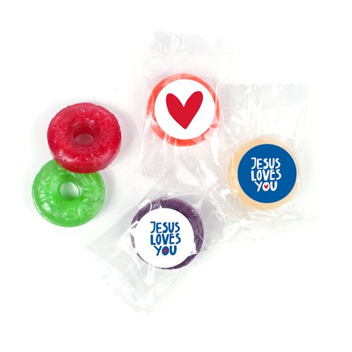 Jesus Loves You Life Saver 5 Flavor Hard Candy