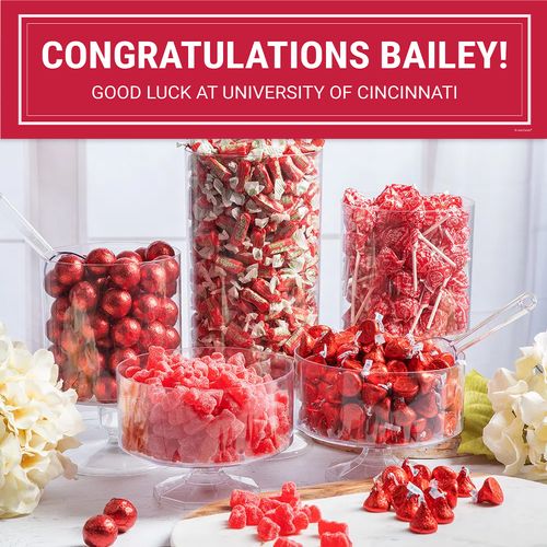 Red Graduation School Color Candy Buffet