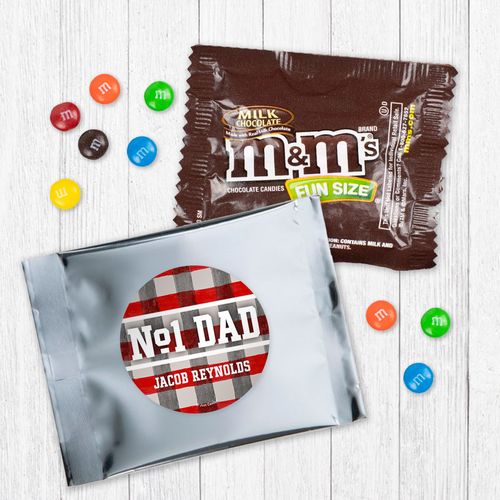 Personalized Father's Day Number One Dad - Milk Chocolate M&Ms