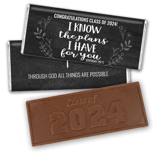 Religious Graduation The Plans I Have Embossed Chocolate Bar
