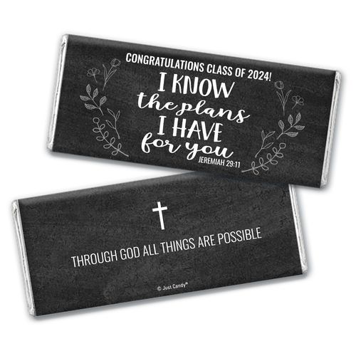 Religious Graduation I Know The Plans I Have For You Chocolate Bar