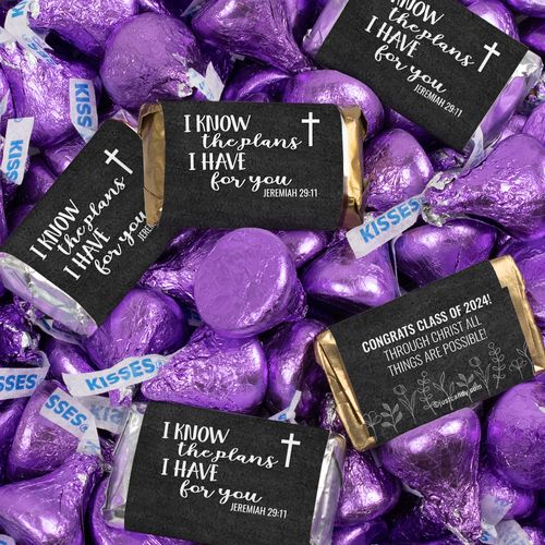 Religious Graduation Candy Mix - Hershey's Miniatures and Kisses