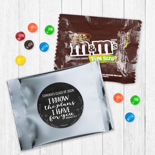 The Plans I Have For You Religious Graduation - Milk Chocolate M&Ms