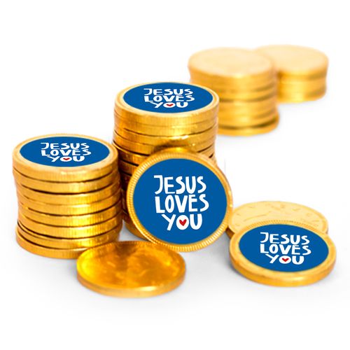 Jesus Loves You Chocolate Coins (84 Pack)