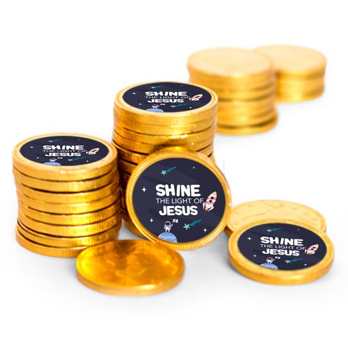 Shine The Light of Jesus Chocolate Coins (84 Pack)