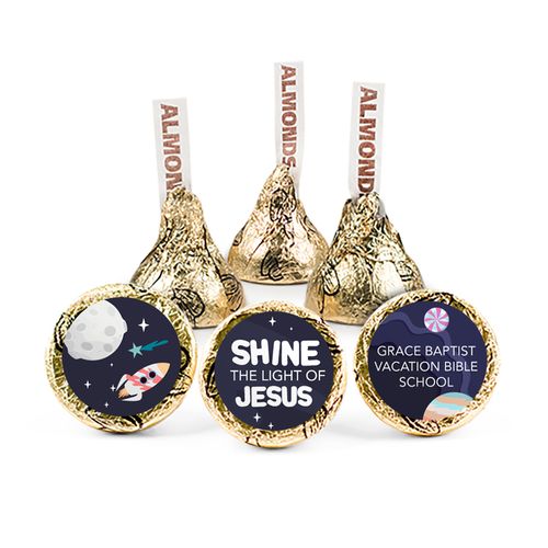 Personalized Vacation Bible School Shine The Light of Jesus Hershey's Kisses