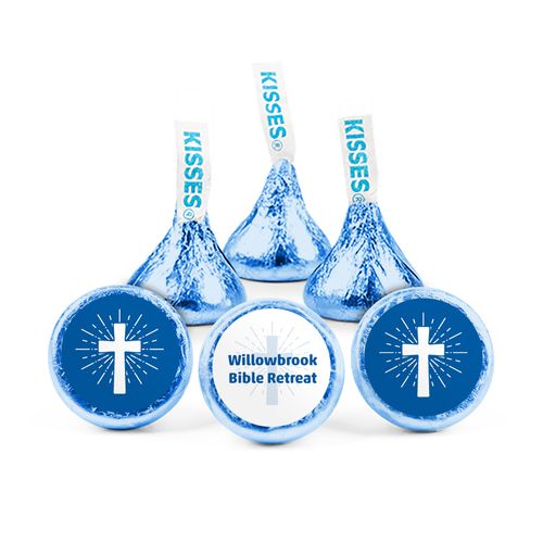 Personalized Religious Shining Cross Hershey's Kisses