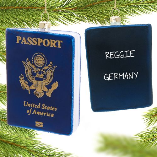 Personalized Passport-Germany Holiday Ornament