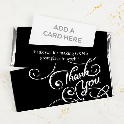 Personalized Thank You Business Card Chocolate Bar
