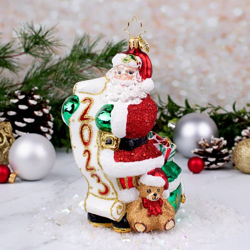 Christopher Radko Holy Jolly New Year Holiday Ornament