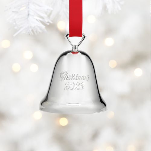 Reed & Barton Silver Plated 2023 Bell Holiday Ornament