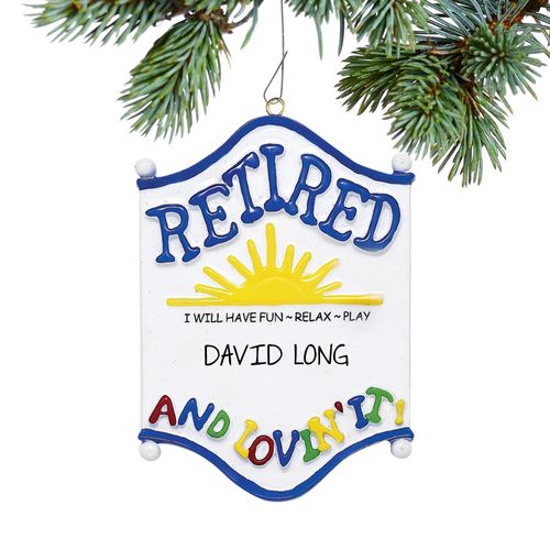 Personalized Retired Holiday Ornament