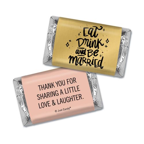 Personalized Hershey's Miniatures - Eat-Drink-Married Wedding