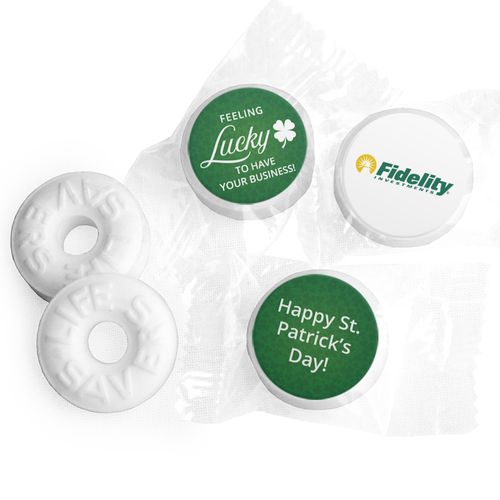 Personalized Life Savers Mints - St. Patrick's Day Feeling Lucky Add Your Logo