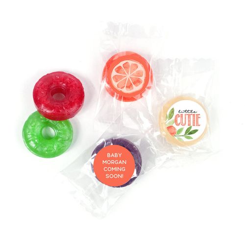 Personalized Citrus Cutie Baby Shower LifeSavers 5 Flavor Hard Candy