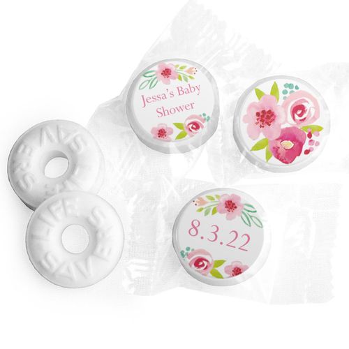 Personalized Bonnie Marcus Baby Shower Honey Wreath Life Savers Mints