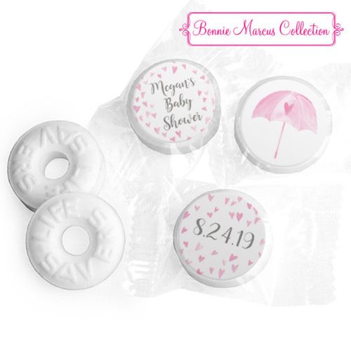 Personalized Bonnie Marcus Baby Shower Heart Shower Life Savers Mints