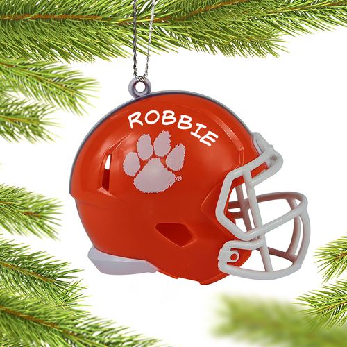 Clemson University Football Helmet Holiday Ornament